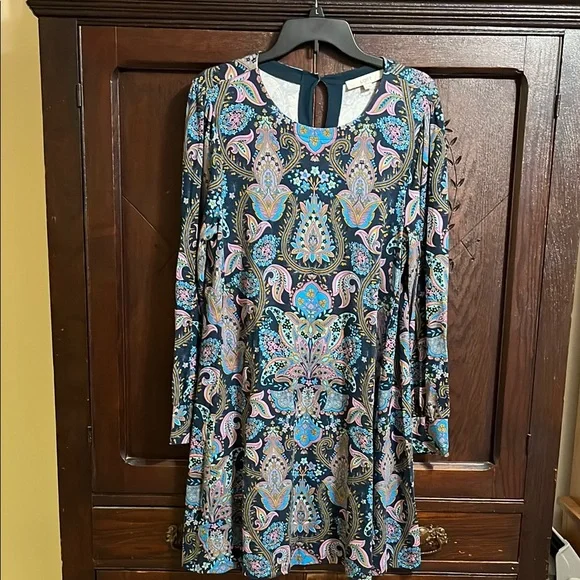 LOFT | Dresses | Loft Long Sleeve Midi Dress | Poshmark